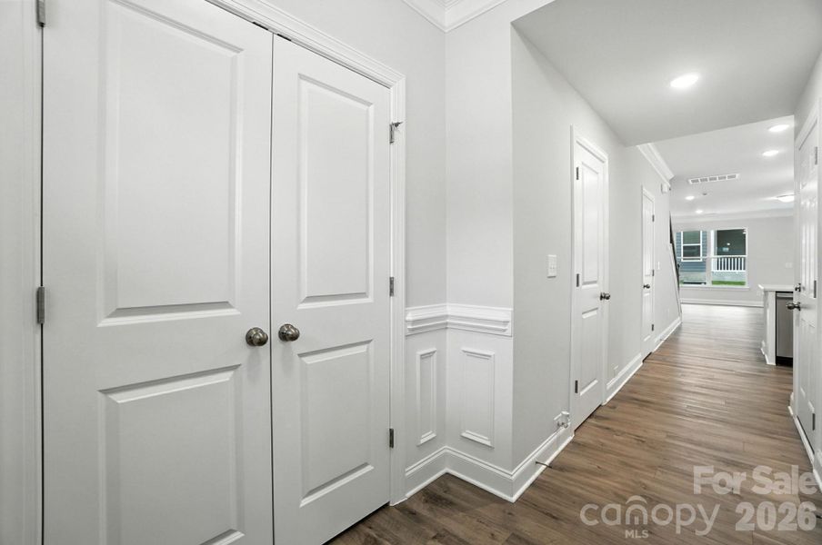 Foyer with large closet