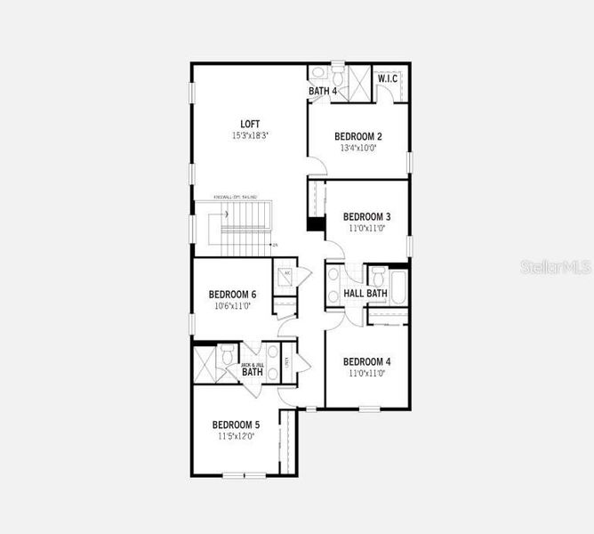 Laguna III Floorplan - Second Floor