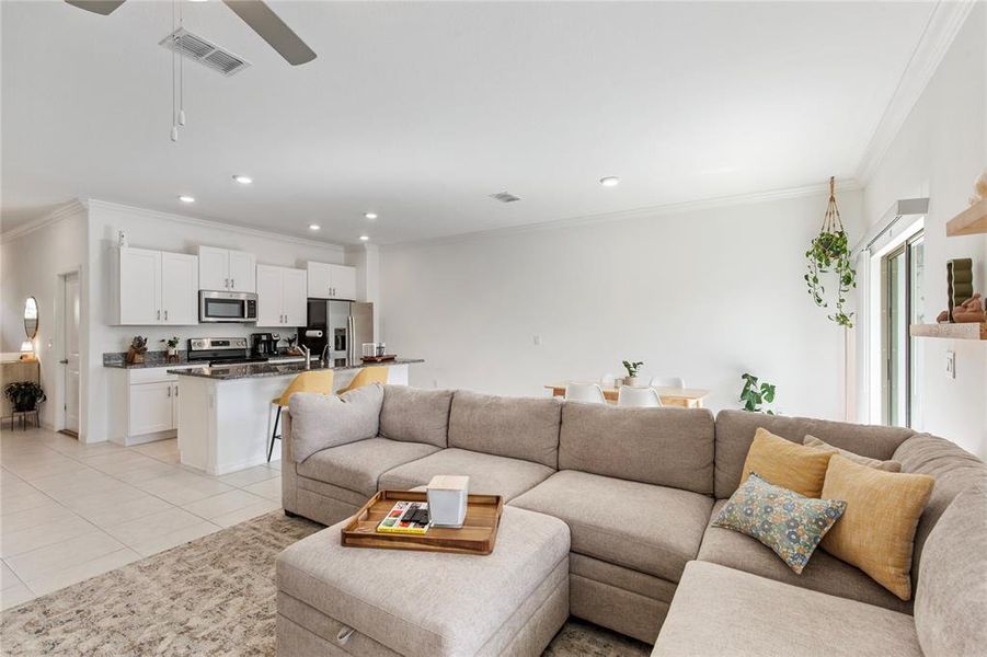 Furnished interior view inside a new home in , Land O' Lakes (Image 6). Furnished interior view inside a new home in , Land O' Lakes (Image 6).