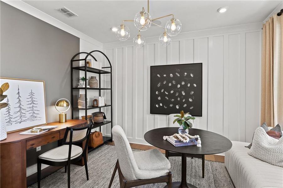 Furnished interior view inside a new home in Sun City Peachtree, Griffin (Image 4). Furnished interior view inside a new home in Sun City Peachtree, Griffin (Image 4).