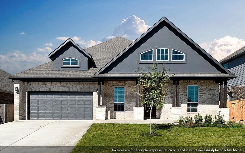 Representative exterior photo of a completed home built from the Atascadero by CastleRock Communities in Solterra, Mesquite, TX (Image 21).