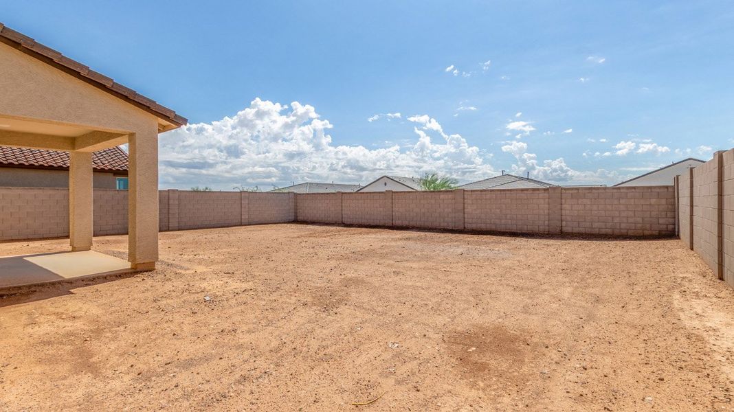 Exterior details and patio area of a home in Windstone Ranch North, Surprise (Image 2). Exterior details and patio area of a home in Windstone Ranch North, Surprise (Image 2).