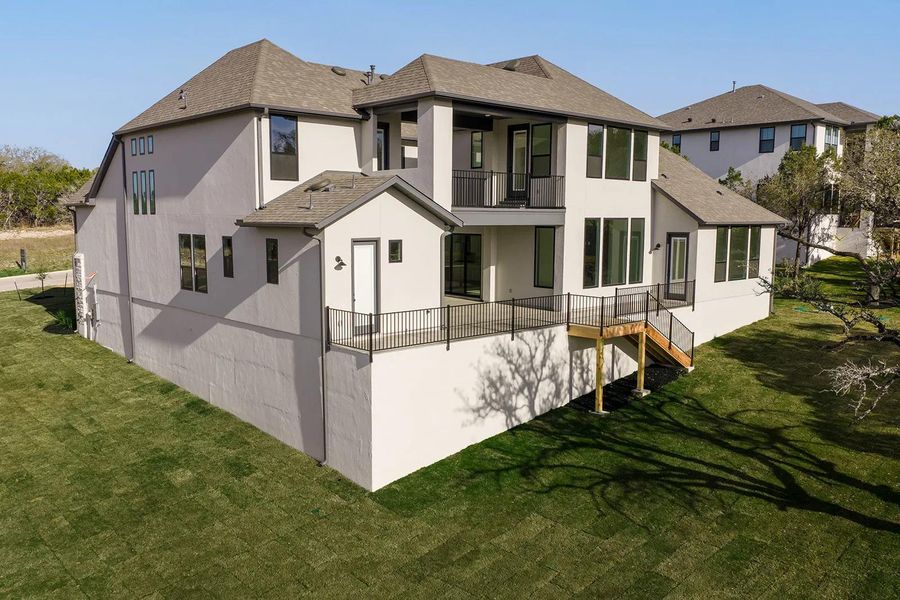 Exterior details and patio area of a home in Clearwater Ranch, Liberty Hill (Image 2). Exterior details and patio area of a home in Clearwater Ranch, Liberty Hill (Image 2).
