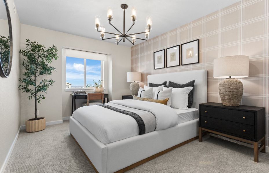 Representative furnished interior of a home built from the Perry by Pulte Homes in Barefoot Village, Longmont (Image 12).