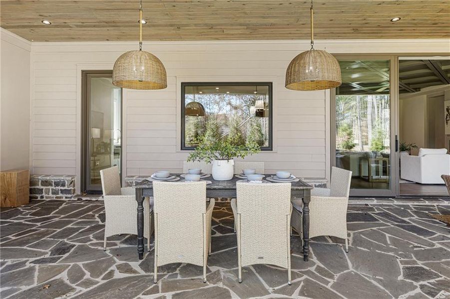 Exterior details and patio area of a home in , Roswell (Image 30). Exterior details and patio area of a home in , Roswell (Image 30).