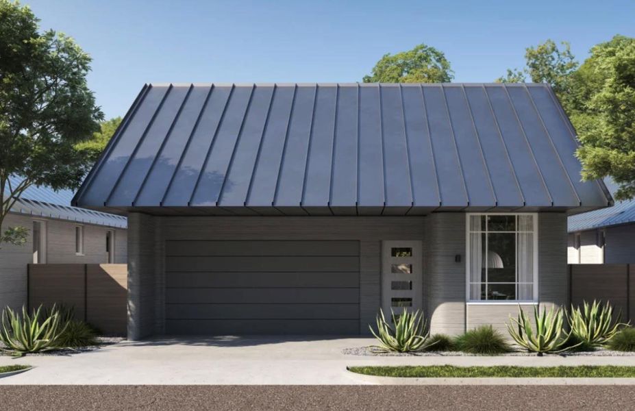 The NYE- rendered photo, home is under construction