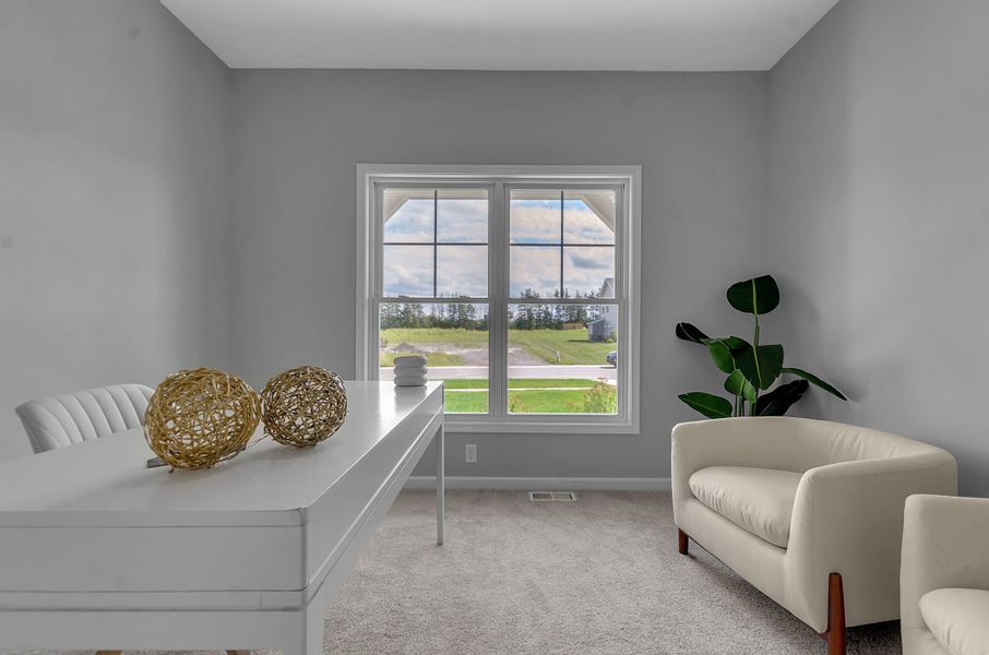 Representative furnished interior of a home built from the The Belmont by Forbes Capretto Homes in Fieldstream Estates, Lancaster (Image 7).