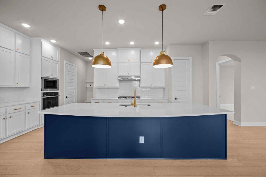 Representative furnished interior of a home built from the The Blanco by David Weekley Homes in South Pointe Village Series, Mansfield (Image 2). Representative furnished interior of a home built from the The Blanco by David Weekley Homes in South Pointe Village Series, Mansfield (Image 2).