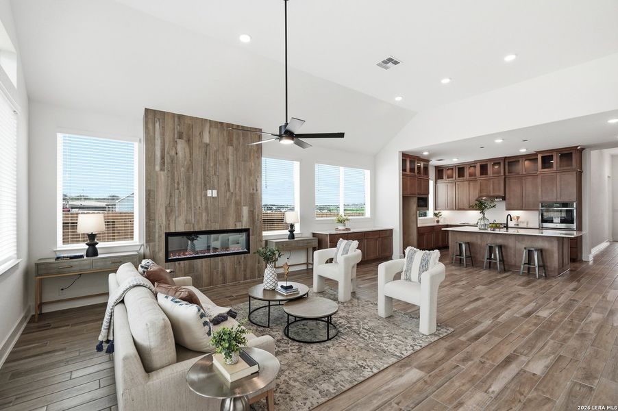 Furnished interior view inside a new home in Prominence Urban, San Antonio (Image 35). Furnished interior view inside a new home in Prominence Urban, San Antonio (Image 35).