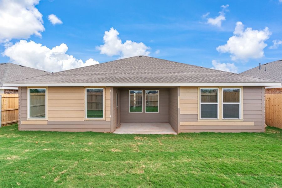 Representative exterior details of a home built from the TAYLOR by D.R. Horton in Faculty Row, Abilene (Image 6).