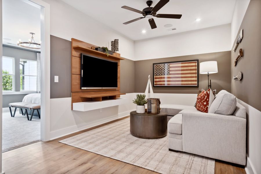 Furnished interior view inside a new home in Seven Oaks, Belmont (Image 9). Furnished interior view inside a new home in Seven Oaks, Belmont (Image 9).