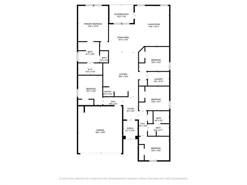 2D floor plan layout of this home in , Fort Worth, TX (Image 3).