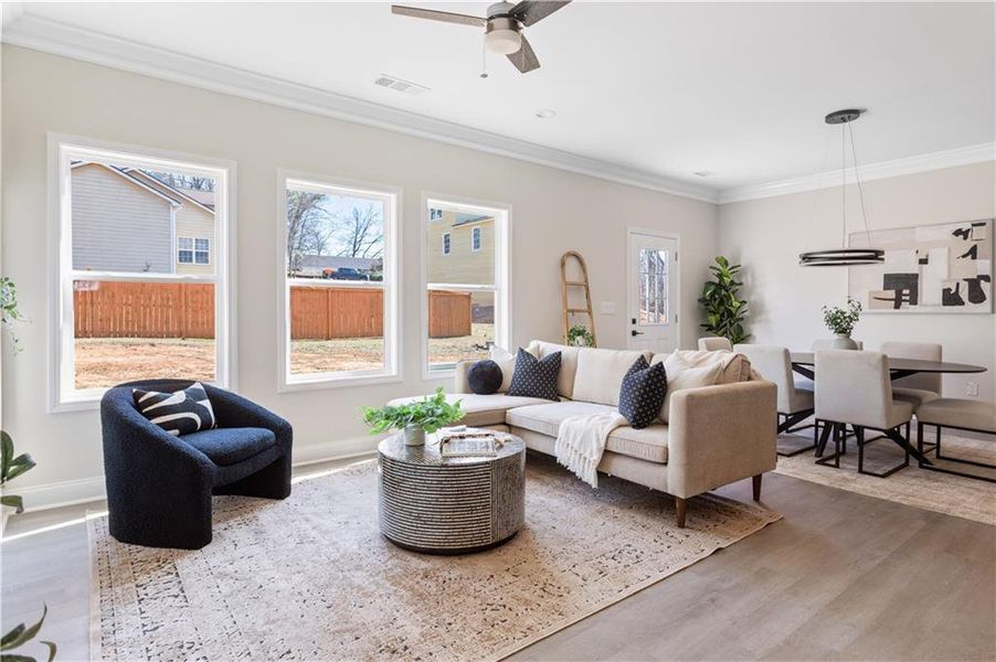 Furnished interior view inside a new home in , Atlanta (Image 16).