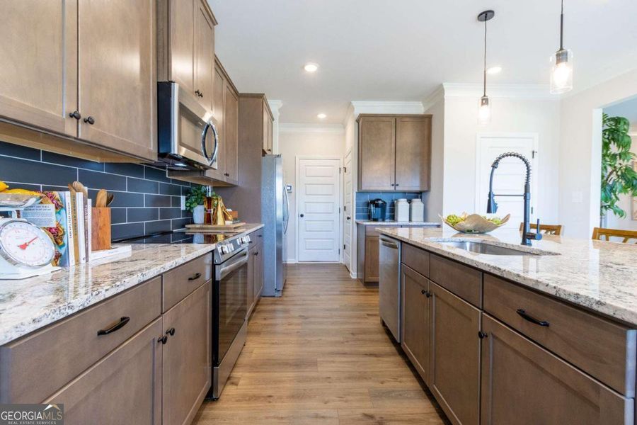 Furnished interior view inside a new home in Bryson Farms, Byron (Image 6).