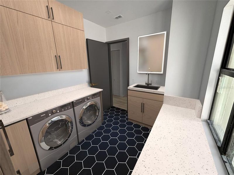 Furnished interior view inside a new home in , Rotonda West (Image 12).