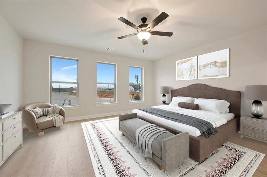 Furnished interior view inside a new home in Karis - Village Series, Crowley (Image 17).