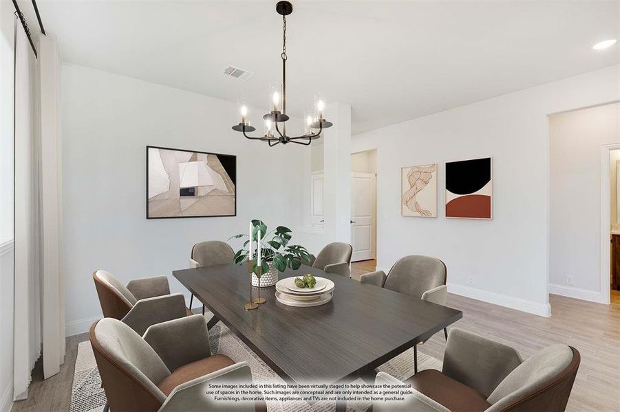 Furnished interior view inside a new home in Hampton Park, Glenn Heights (Image 18).