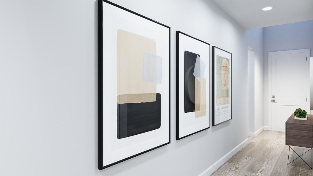 Representative furnished interior of a home built from the Caroline by Risewell Homes in Sage Collection – Freedom at Anthem, Kyle (Image 9).