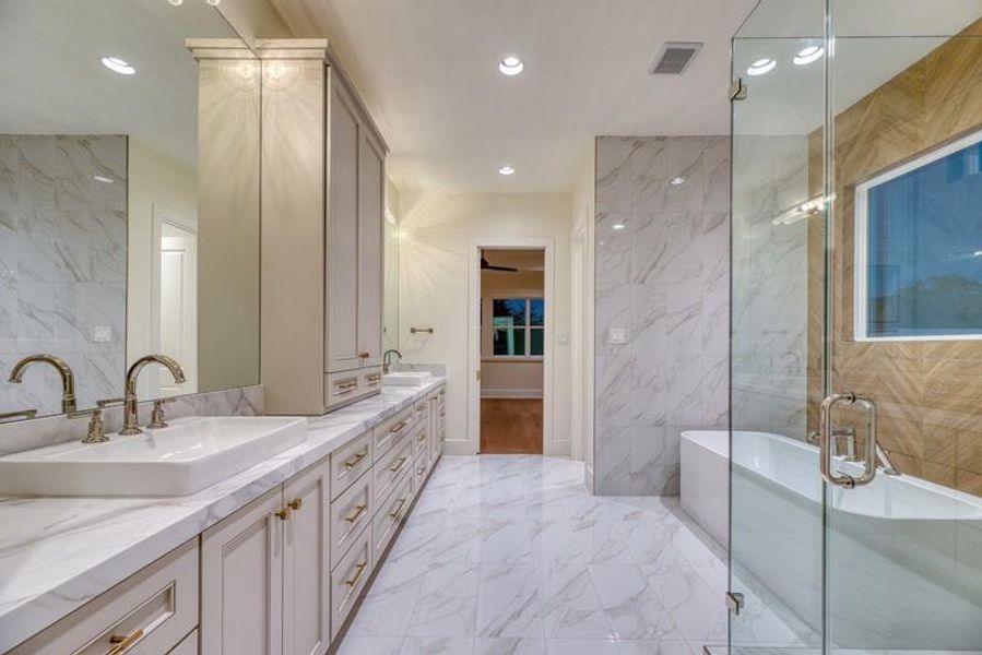 Furnished interior view inside a new home in , Houston (Image 9).