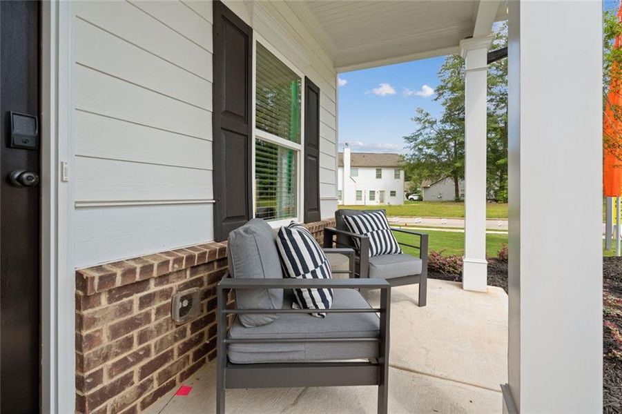 Exterior details and patio area of a home in Laurel Ridge, Rock Spring (Image 25).
