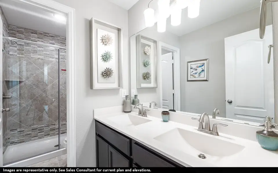 Furnished interior view inside a new home in Canterra Creek, Rosharon (Image 7).