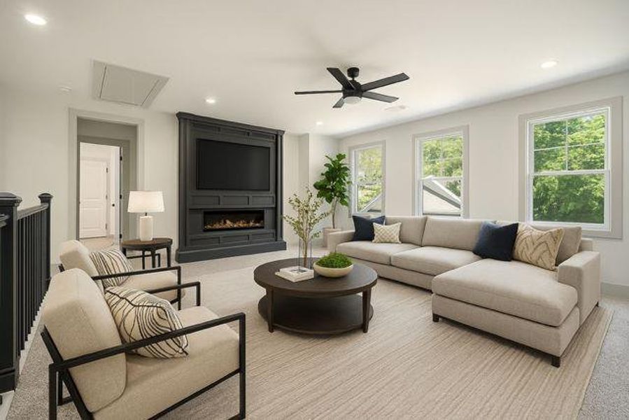 Furnished interior view inside a new home in , Oxford (Image 17).