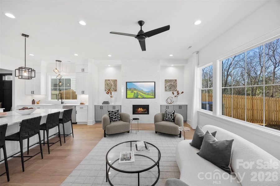 Furnished interior view inside a new home in , Charlotte (Image 36).