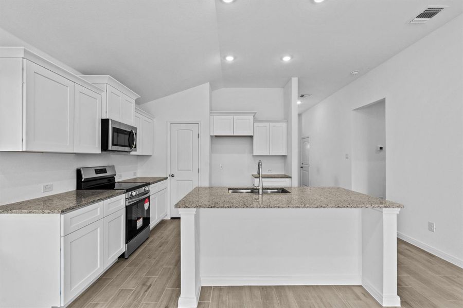 Furnished interior view inside a new home in Butler Farms, Liberty Hill (Image 12). Furnished interior view inside a new home in Butler Farms, Liberty Hill (Image 12).