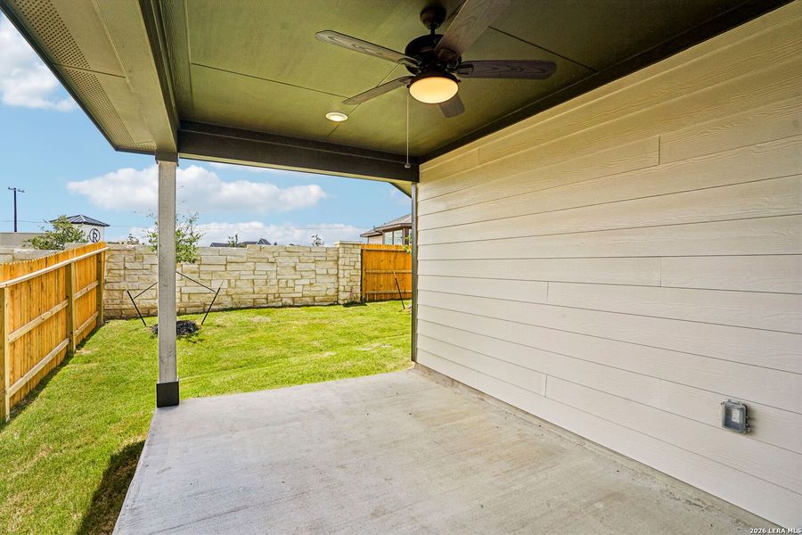 Exterior details and patio area of a home in Stetson Ridge, Marion (Image 4).
