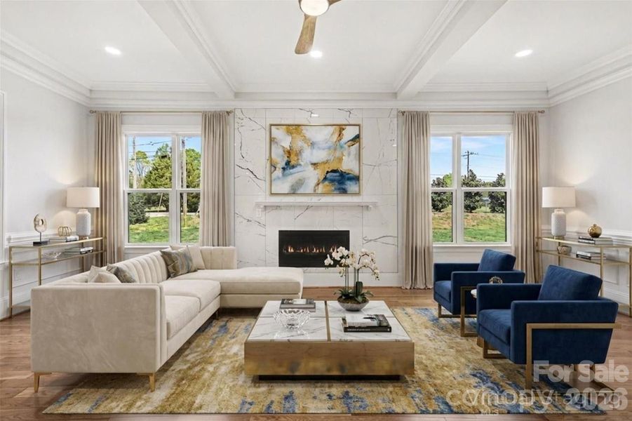 Furnished interior view inside a new home in , Concord (Image 7).