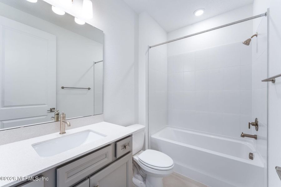 Furnished interior view inside a new home in Del Webb Wildlight, Yulee (Image 15).