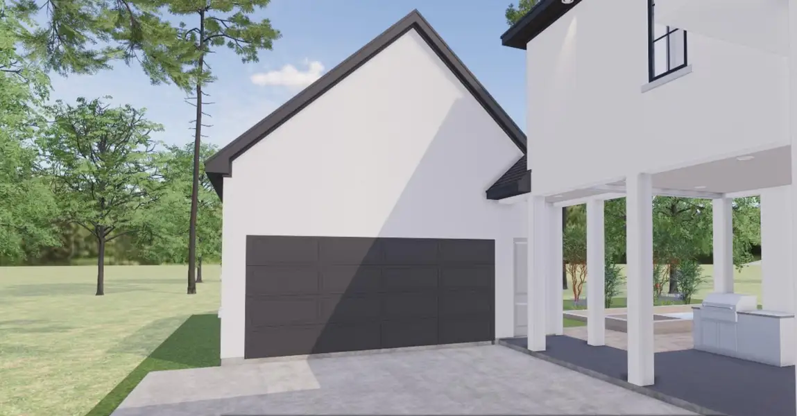 Front exterior of a new home in , Houston, TX, highlighting curb appeal (Image 1). Front exterior of a new home in , Houston, TX, highlighting curb appeal (Image 1).