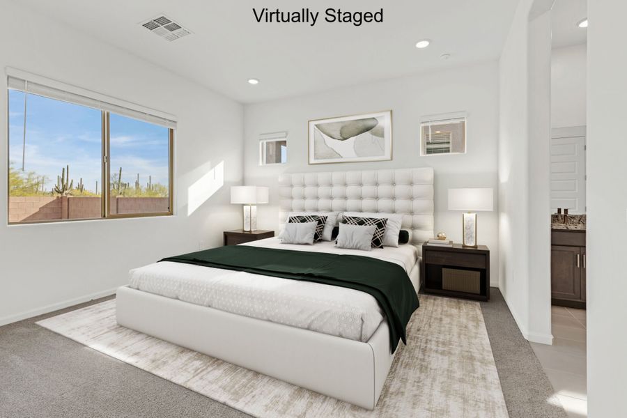 Furnished interior view inside a new home in Saguaro Reserve II, Marana (Image 8). Furnished interior view inside a new home in Saguaro Reserve II, Marana (Image 8).