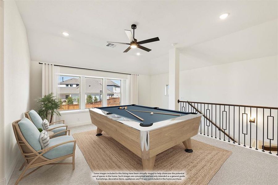 Furnished interior view inside a new home in Windsong Ranch, Prosper (Image 7).