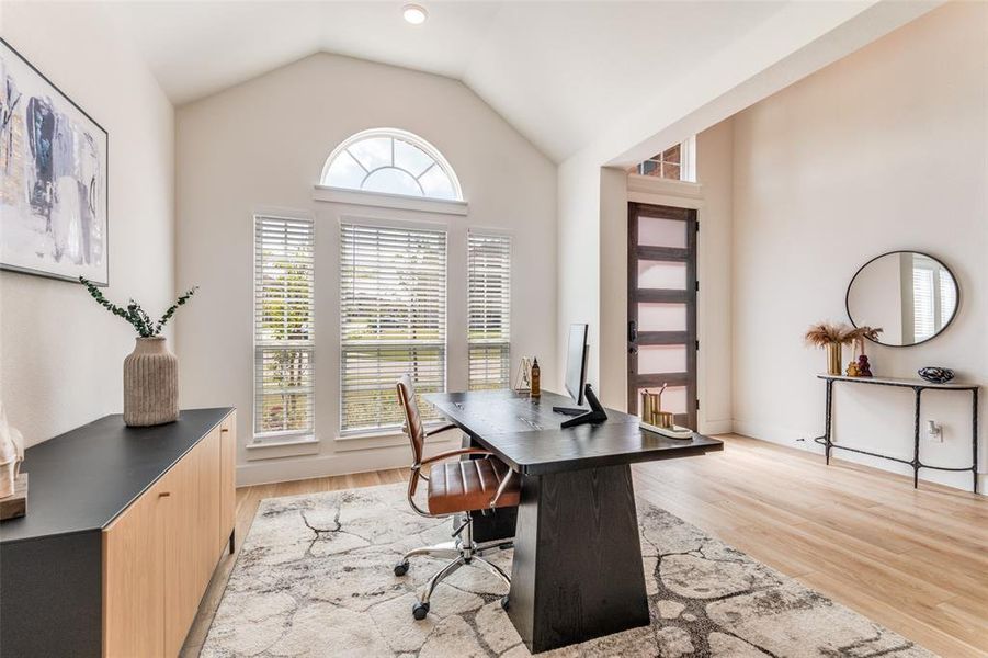Furnished interior view inside a new home in , Fate (Image 4).