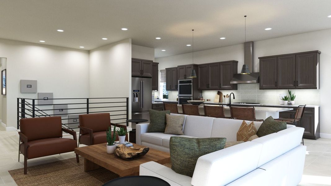 Representative furnished interior of a home built from the 2 by Trumark Homes in Festival at RainDance, Windsor (Image 18).