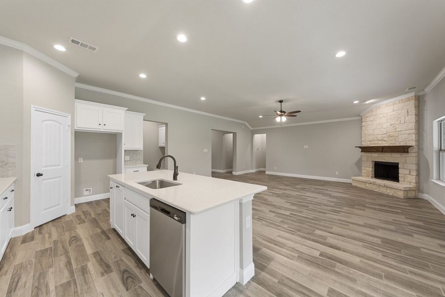 Representative furnished interior of a home built from the 2591 by Robbie Hale Homes in High Meadows Estates, Nevada (Image 16).