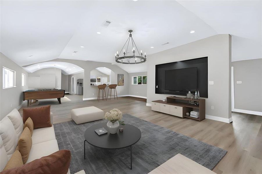 Furnished interior view inside a new home in , Dallas (Image 26). Furnished interior view inside a new home in , Dallas (Image 26).