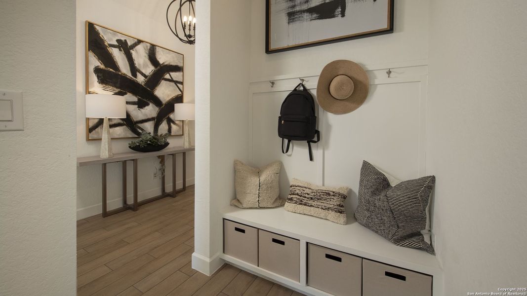 Furnished interior view inside a new home in Stillwater Ranch 50', San Antonio (Image 8).