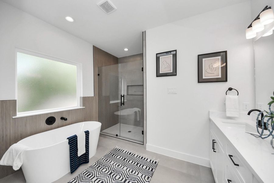 Furnished interior view inside a new home in , Houston (Image 26).