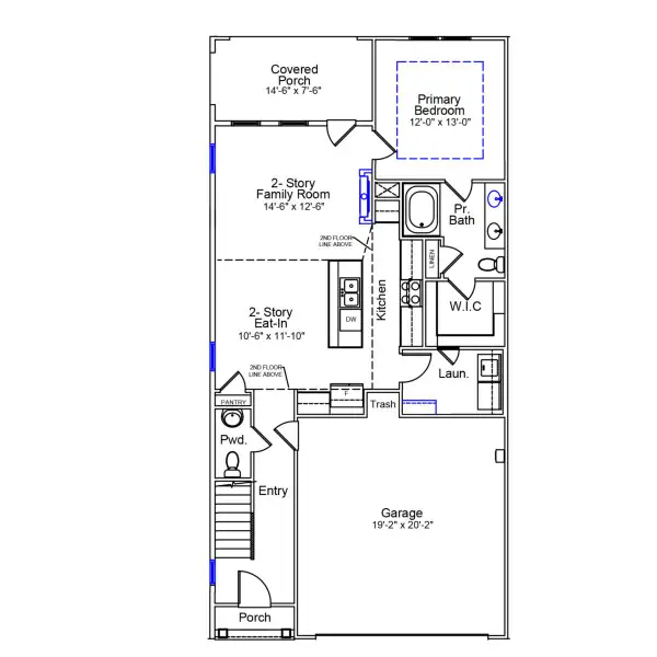 2D floor plan layout of this home in Ovation at Sweetbrier, Durham, NC (Image 3). 2D floor plan layout of this home in Ovation at Sweetbrier, Durham, NC (Image 3).