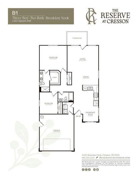 2D floor plan layout of this home in , Cresson, TX (Image 3).