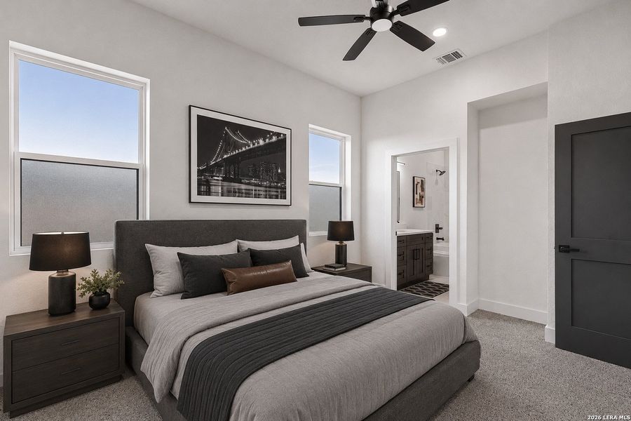 Furnished interior view inside a new home in , San Antonio (Image 13). Furnished interior view inside a new home in , San Antonio (Image 13).