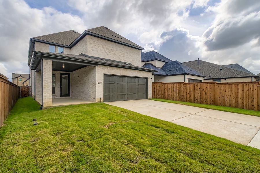 Exterior details and patio area of a home in The Tribute - Westbury 41s, The Colony (Image 23). Exterior details and patio area of a home in The Tribute - Westbury 41s, The Colony (Image 23).