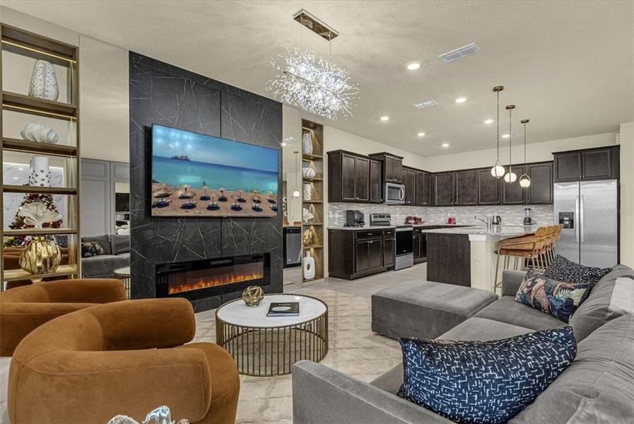 Furnished interior view inside a new home in , Davenport (Image 41).