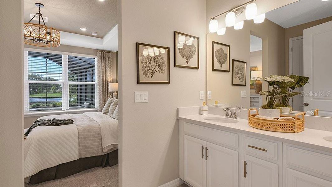 Furnished interior view inside a new home in Westview, Poinciana (Image 17).