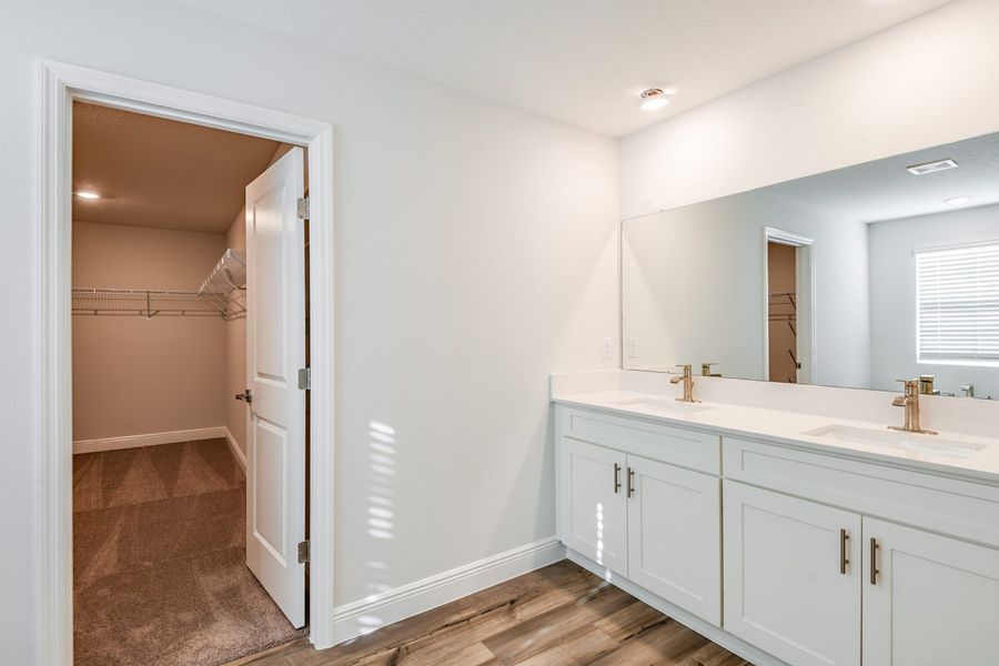 Representative furnished interior of a home built from the Amelia by Casa Fresca Homes in Mirada, San Antonio (Image 8).