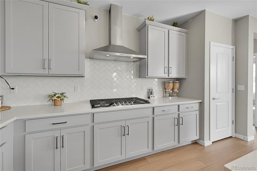Close-up of interior finishes inside a home in , Aurora (Image 17).
