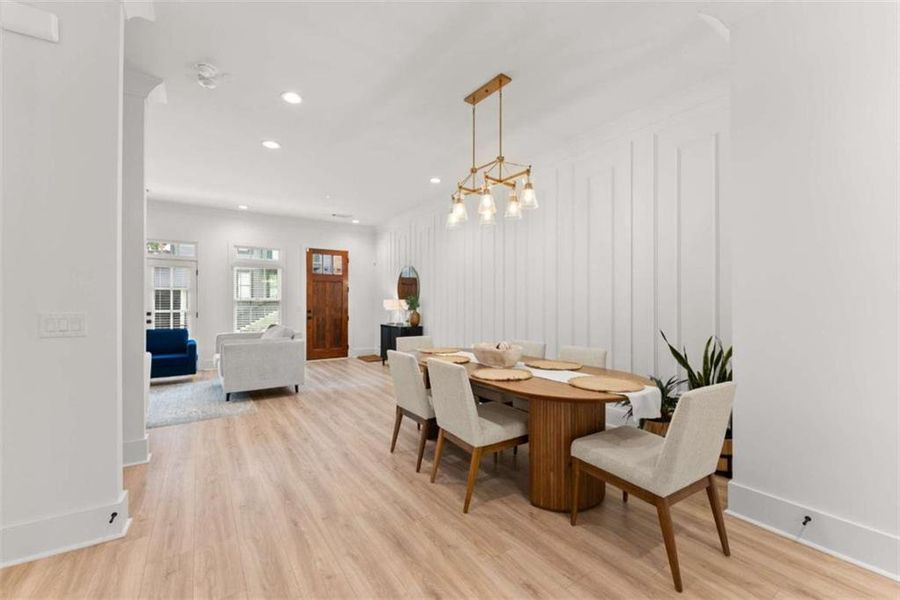 Furnished interior view inside a new home in Skyview On Broad, Sugar Hill (Image 36).