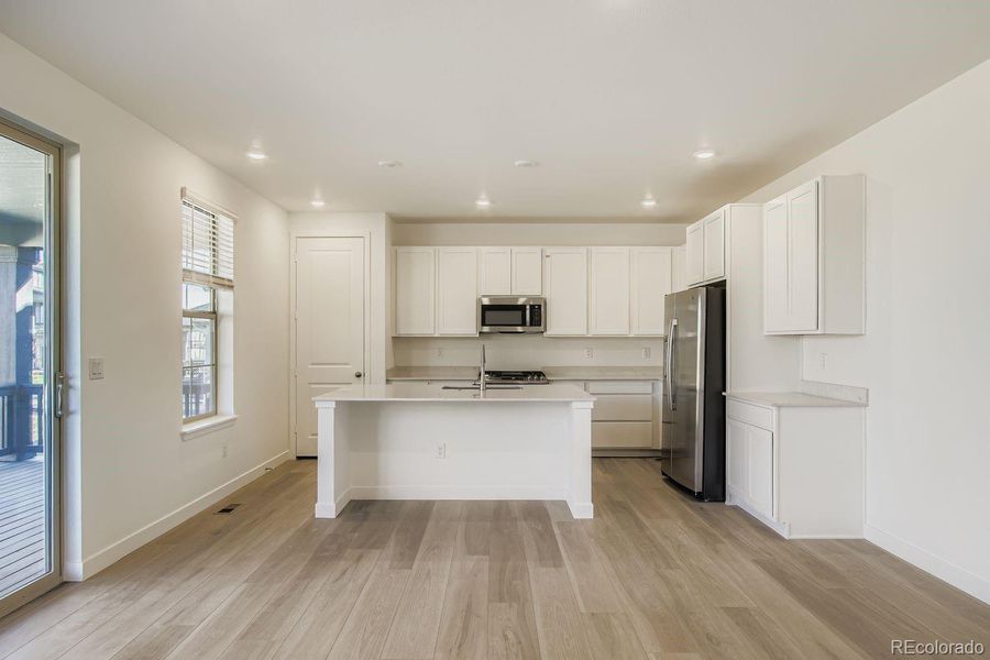 Furnished interior view inside a new home in Red Rocks Ranch: The Monarch Collection, Morrison (Image 8). Furnished interior view inside a new home in Red Rocks Ranch: The Monarch Collection, Morrison (Image 8).